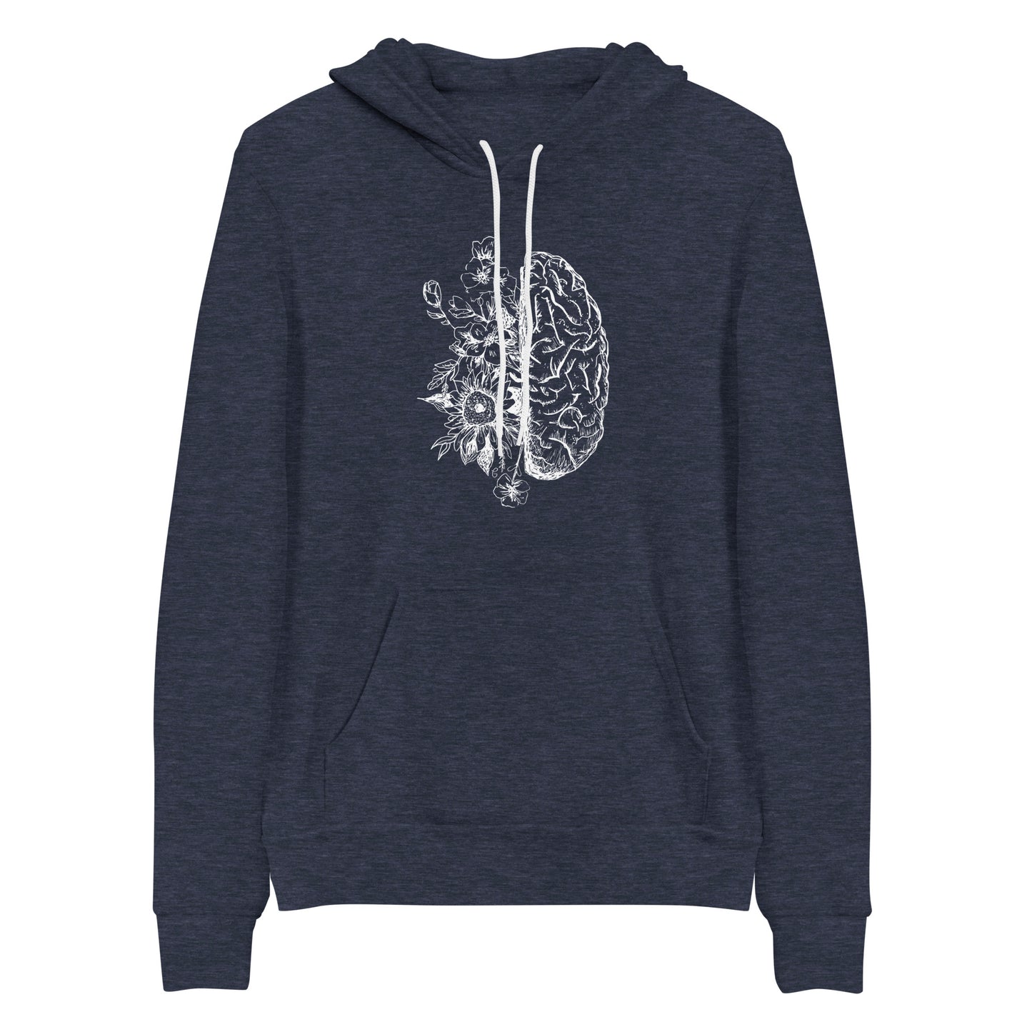 Brain with Flowers Unisex Hoodie